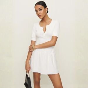 NWT Reformation White Lani Dress Size Medium